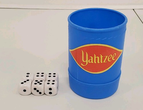 Vintage yahtzee plastic blue - yahtzee,
