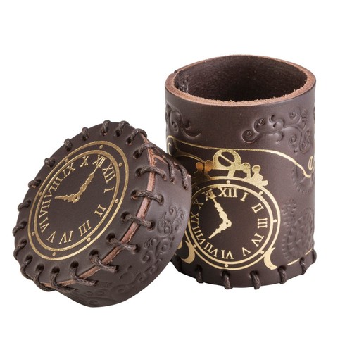 Steampunk leather dice - “steampunk”,