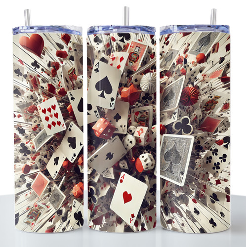Poker dice cards 20oz - dice,