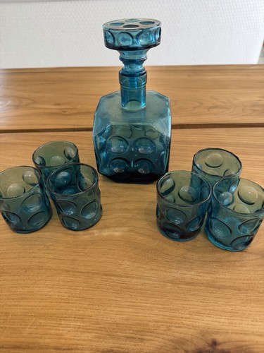 Italian empoli glass - blue, dice
